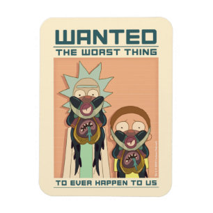 Magnet Flexible RICK ET MORTY™   Poster Recherché Glorzo