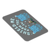 Magnet Flexible RICK ET MORTY™ | Protégez-Moi De La Loi (Côté Droit)