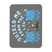 Magnet Flexible RICK ET MORTY™ | Protégez-Moi De La Loi (Vertical)