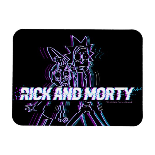 Magnet Flexible RICK ET MORTY™ | Rick Et Morty Glités (Horizontal)