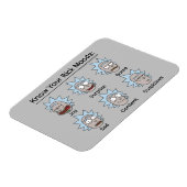Magnet Flexible RICK ET MORTY™ | Rick's Moods (Côté Gauche)