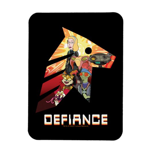 Magnet Flexible RICK ET MORTY™ | Space Beth Defiance Crew (Vertical)