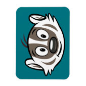 Magnet Flexible Ricky Raccoon | Visage de Badger Boomer (Vertical)