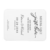 Magnet Flexible Rien De Fancy Just Love Enregistrer La Date Non Ph (Horizontal)