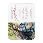 Magnet Flexible Rien De Fancy Just Love Enregistrer La Date Photo (Vertical)