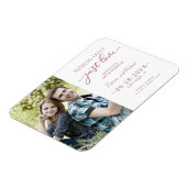 Magnet Flexible Rien De Fancy Just Love Enregistrer La Date Photo (Côté Gauche)