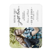 Magnet Flexible Rien De Fancy Just Love Enregistrer La Date Photo (Vertical)