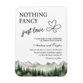 Magnet Flexible Rien De Fancy Just Love Faire-part de mariage Déco (Vertical)