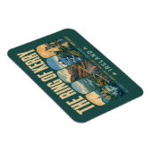 Magnet Flexible Ring of Kerry Ireland Landmarks Illustration Retro (Côté Droit)
