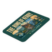 Magnet Flexible Ring of Kerry Ireland Landmarks Illustration Retro (Côté Gauche)