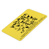 Magnet Flexible Rio Grande Bird Petroglyphes (Côté Gauche)