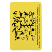 Magnet Flexible Rio Grande Bird Petroglyphes (Vertical)
