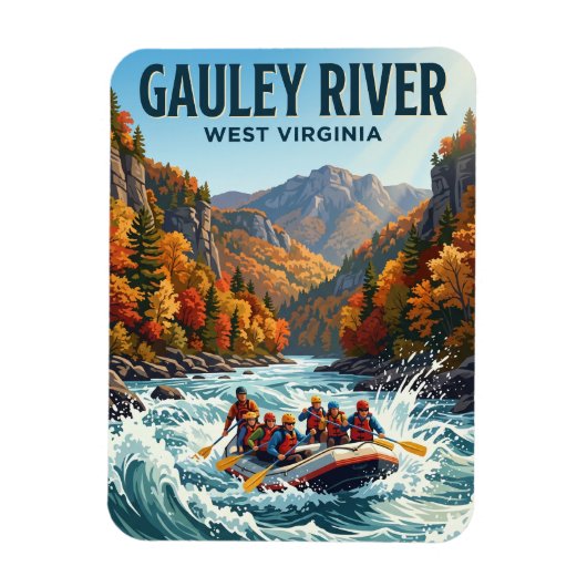 Magnet Flexible Rivière Gauley Virginie-Occidentale (Vertical)