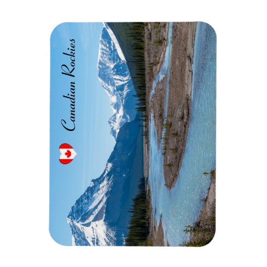 Magnet Flexible Rivière le long de Icefields Parkway Highway 93 - (Vertical)