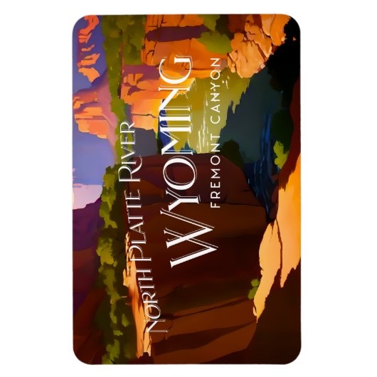 Magnet Flexible Rivière North Platte (Vertical)