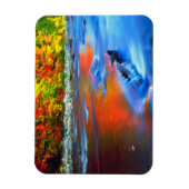 Magnet Flexible Rivière Swift reflétant les couleurs de l'automne (Vertical)