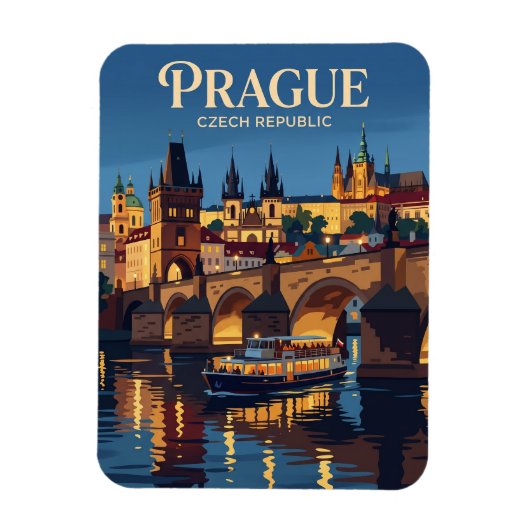 Magnet Flexible Rivière Vltava République tchèque (Vertical)