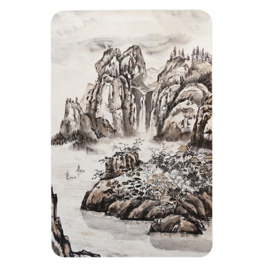 Magnet Flexible Rivière Yangze avec cascade (Vertical)