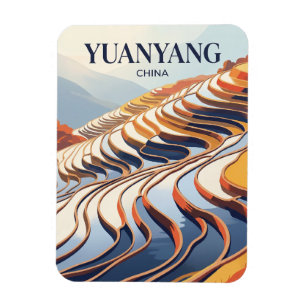 Magnet Flexible Rizières en terrasses de Yuanyang Chine