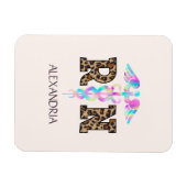 Magnet Flexible RN, infirmière autorisée Leopard (Horizontal)