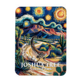 Magnet Flexible Roadrunner of Joshua Tree Van Gogh Night Custom (Vertical)