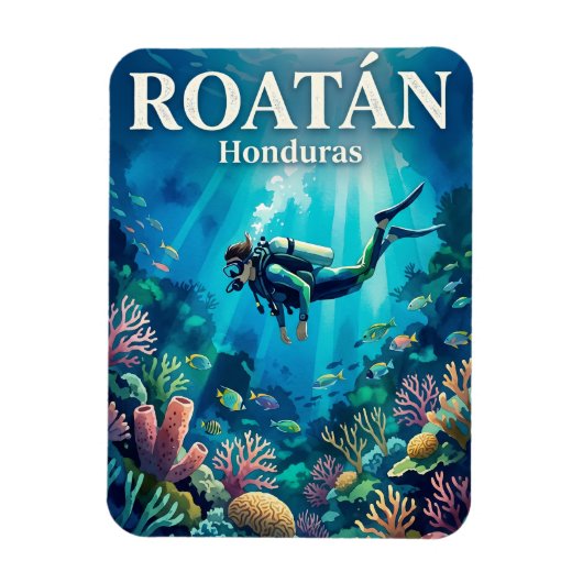 Magnet Flexible Roatán Honduras (Vertical)
