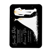 Magnet Flexible Robe & Smoking - Aimant Enregistrer la Date (Vertical)