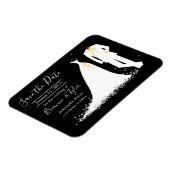 Magnet Flexible Robe & Smoking - Aimant Enregistrer la Date (Côté Gauche)