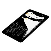 Magnet Flexible Robe & Tux - 4x6 Enregistrer l'aimant de date (Côté Gauche)
