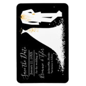 Magnet Flexible Robe & Tux - 4x6 Enregistrer l'aimant de date (Vertical)