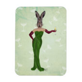 Magnet Flexible Robe verte de lapin 3 (Vertical)
