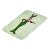 Magnet Flexible Robe verte de lapin 3 (Côté Gauche)
