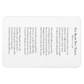 Magnet Flexible Robert Frost, Road Not Taken Poem aimant frigo (Horizontal)