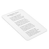 Magnet Flexible Robert Frost, Road Not Taken Poem aimant frigo (Côté Droit)