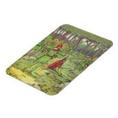 Magnet Flexible Robin des Bois dans la forêt (Côté Gauche)