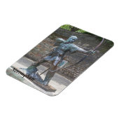 Magnet Flexible Robin des Bois Statue par Nottingham Castle photo (Côté Gauche)