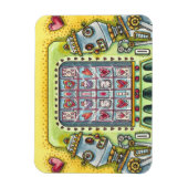 MAGNET FLEXIBLE ROBOT À LA RECHERCHE DE L'AMOUR COEUR FOURNISSANT  (Vertical)