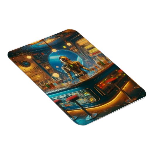 Magnet Flexible Robot Bartender in Interstellar Space Age Dive Bar (Côté Droit)