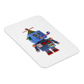 Magnet Flexible Robot de fête d'anniversaire bleu (Côté Droit)