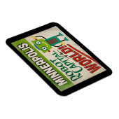 Magnet Flexible Robot Minneapolis Minnesota - Vintage amusant (Côté Droit)