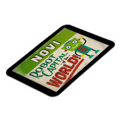 Magnet Flexible Robot Novi Michigan - Vintage amusant (Côté Gauche)