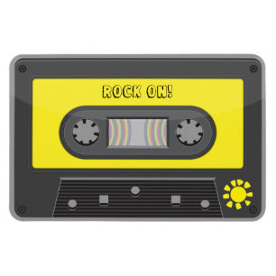 Magnet Flexible Roche sur la cassette jaune avec l'aimant de bande