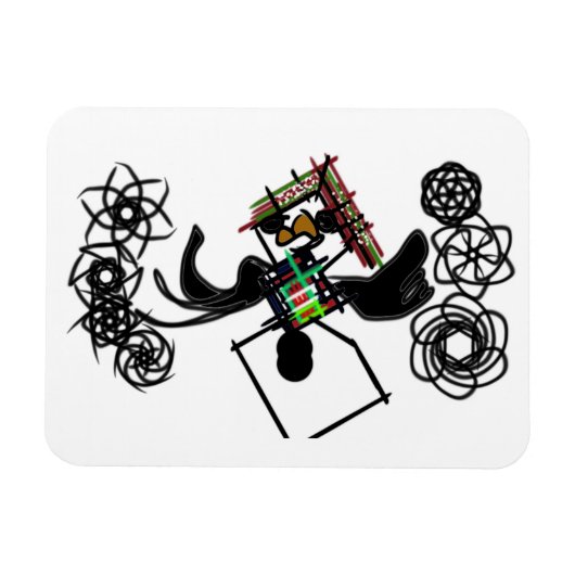 Magnet Flexible Rocher autour de snowman (Horizontal)