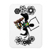 Magnet Flexible Rocher autour de snowman (Vertical)