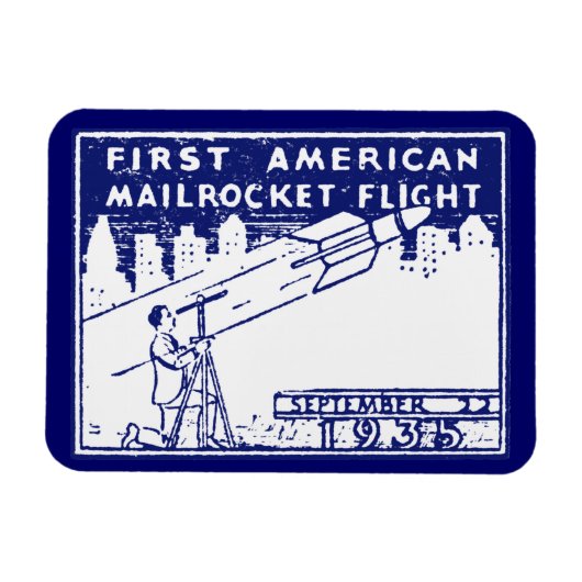 Magnet Flexible Rocket Mail américain 1935 (Horizontal)