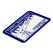 Magnet Flexible Rocket Mail américain 1935 (Côté Gauche)