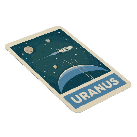 Magnet Flexible Rocket Uranus Retro Galaxy (Côté Droit)