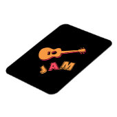 Magnet Flexible Rocking Guitar, Music Jam Style, Orange et Red Art (Côté Gauche)