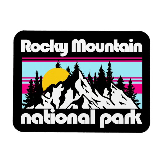 Magnet Flexible Rocky Mountain, Colorado (Horizontal)
