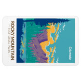 Magnet Flexible Rocky Mountain National Park Teton Range Travel (Horizontal)